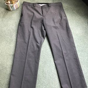 Express Producer Pants in Dark Grey Houndstooth 34